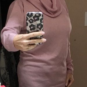 Soft cowl neck sweater